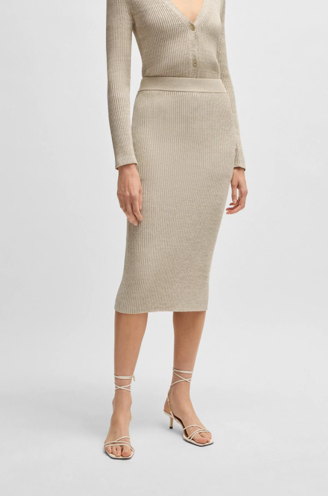 Skjørt - Faizani Ribbed Tube Skirt Mouliné Effect Open Miscellaneous