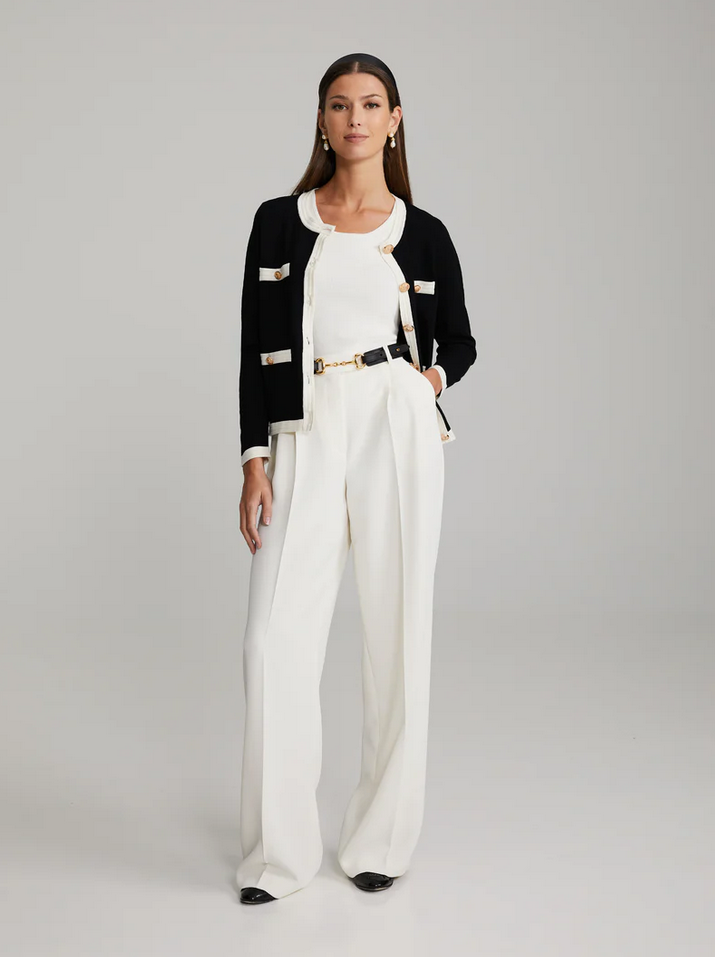 Cardigan - Charlott Cardigan Black & White