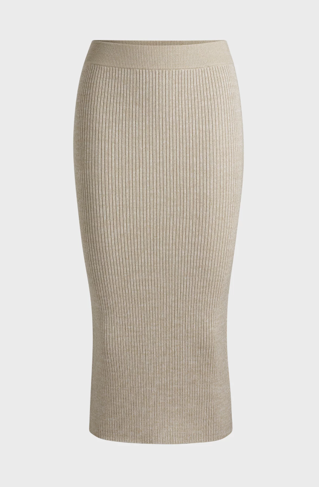 Skjørt - Faizani Ribbed Tube Skirt Mouliné Effect Open Miscellaneous