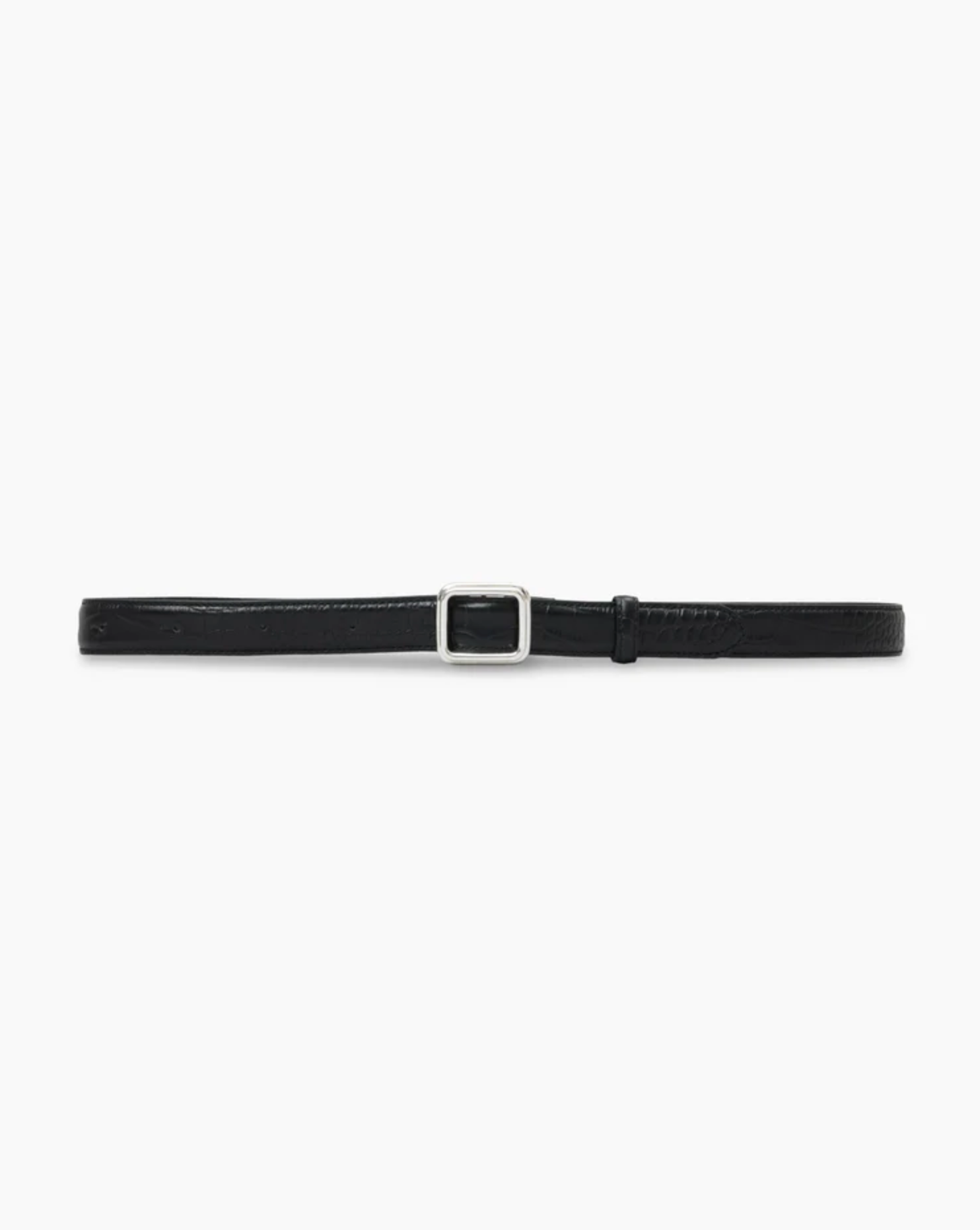 Belte - The Georgia Wide Belt Black Croc