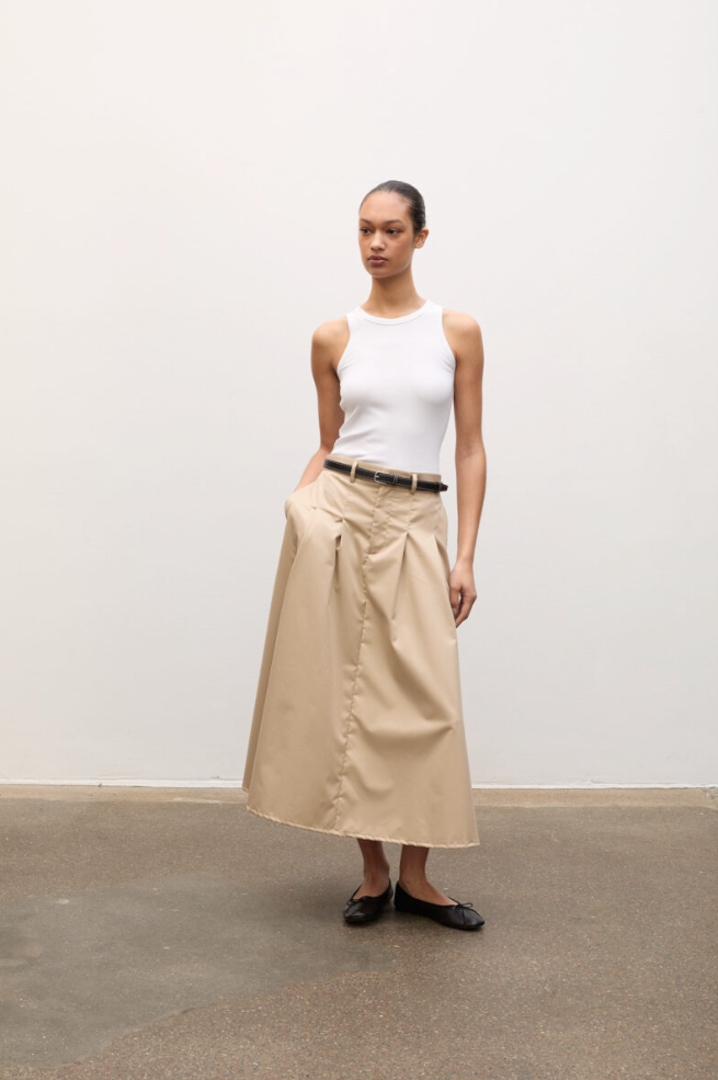 Singlet - Ella Rib Top White