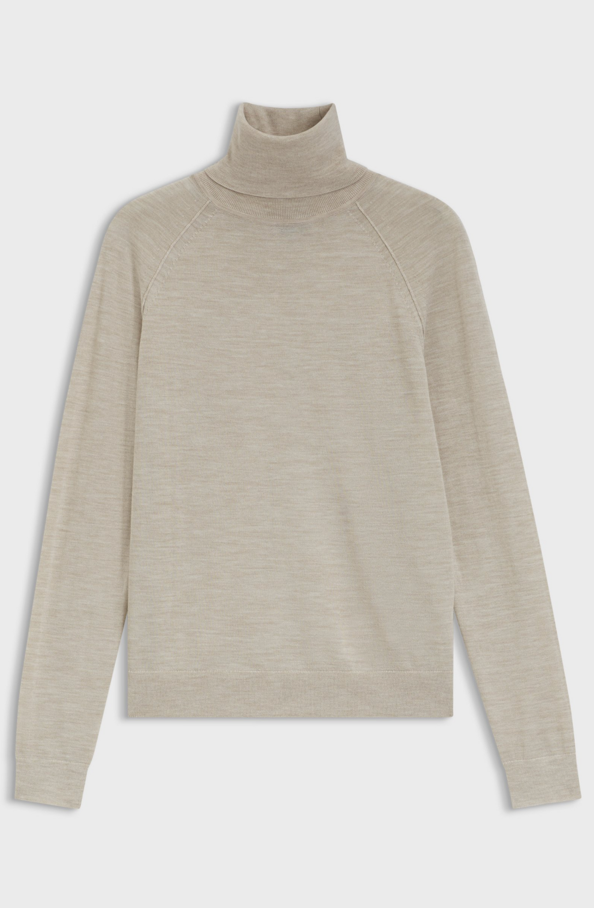 Genser - Slim Fit Rollneck Sweater In Extra Fine Merino Wool
