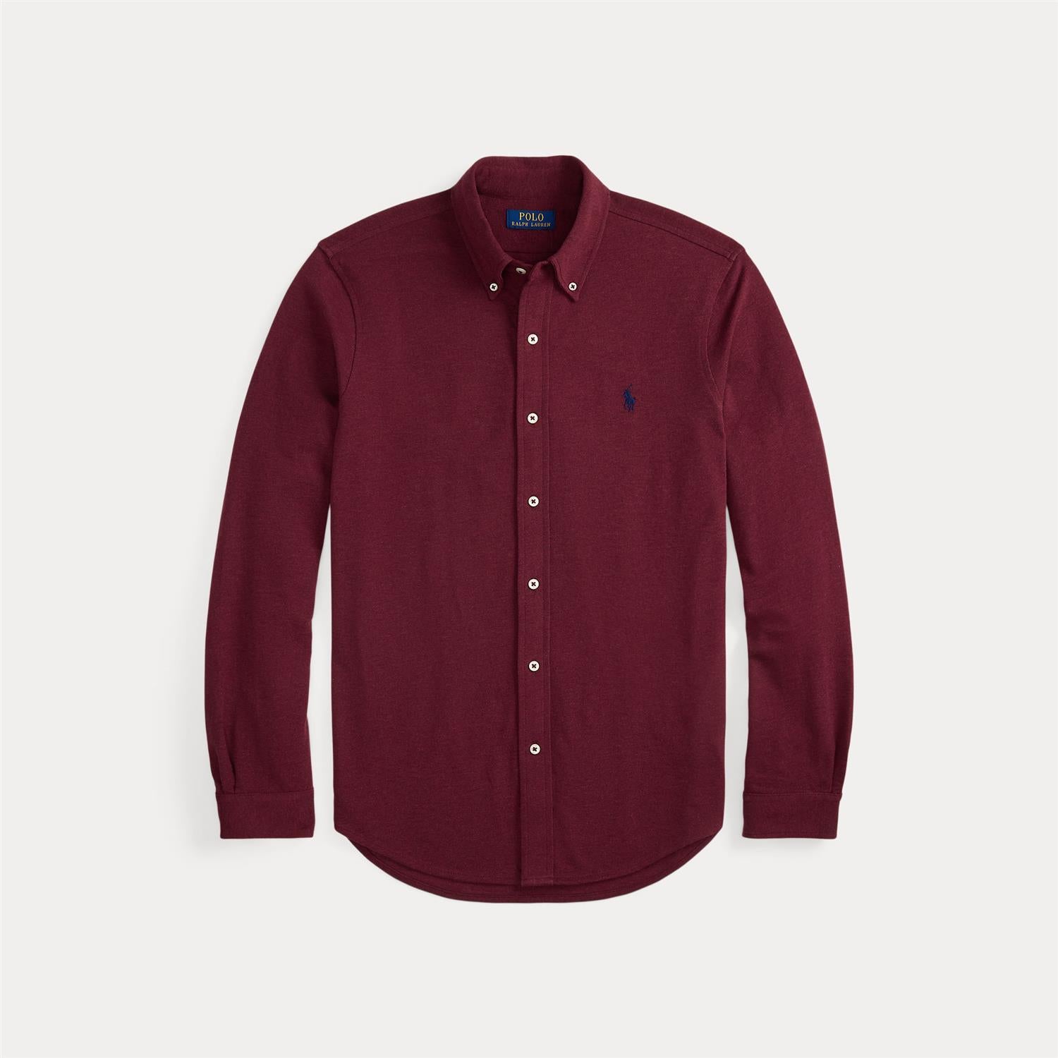 Skjorte - Featherweight Mesh Shirt Spring Wine Heather