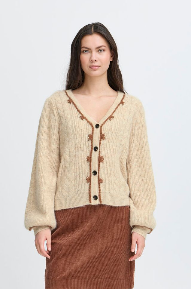 Cardigan - Irmemoir Cardigan Smoke Gray Melange