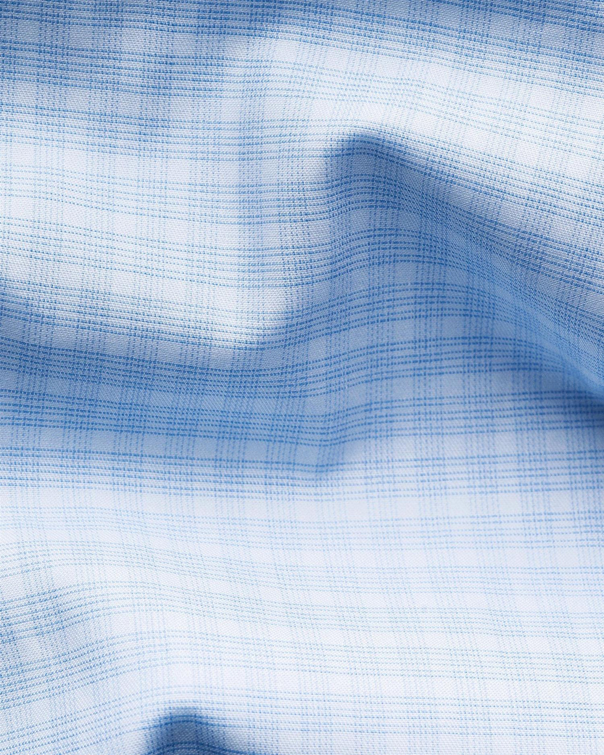 Skjorte - Dark blue Check Fine Twill Shirt Contemporary Fit