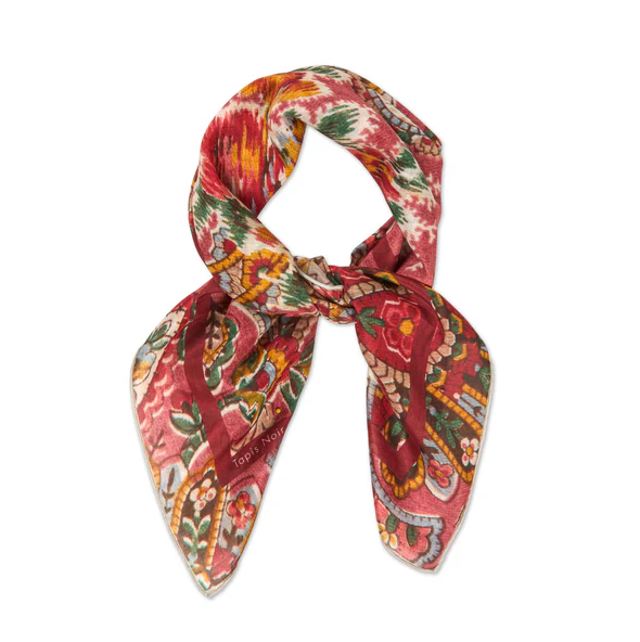 Skjerf - Light Pink Paisley Scarf