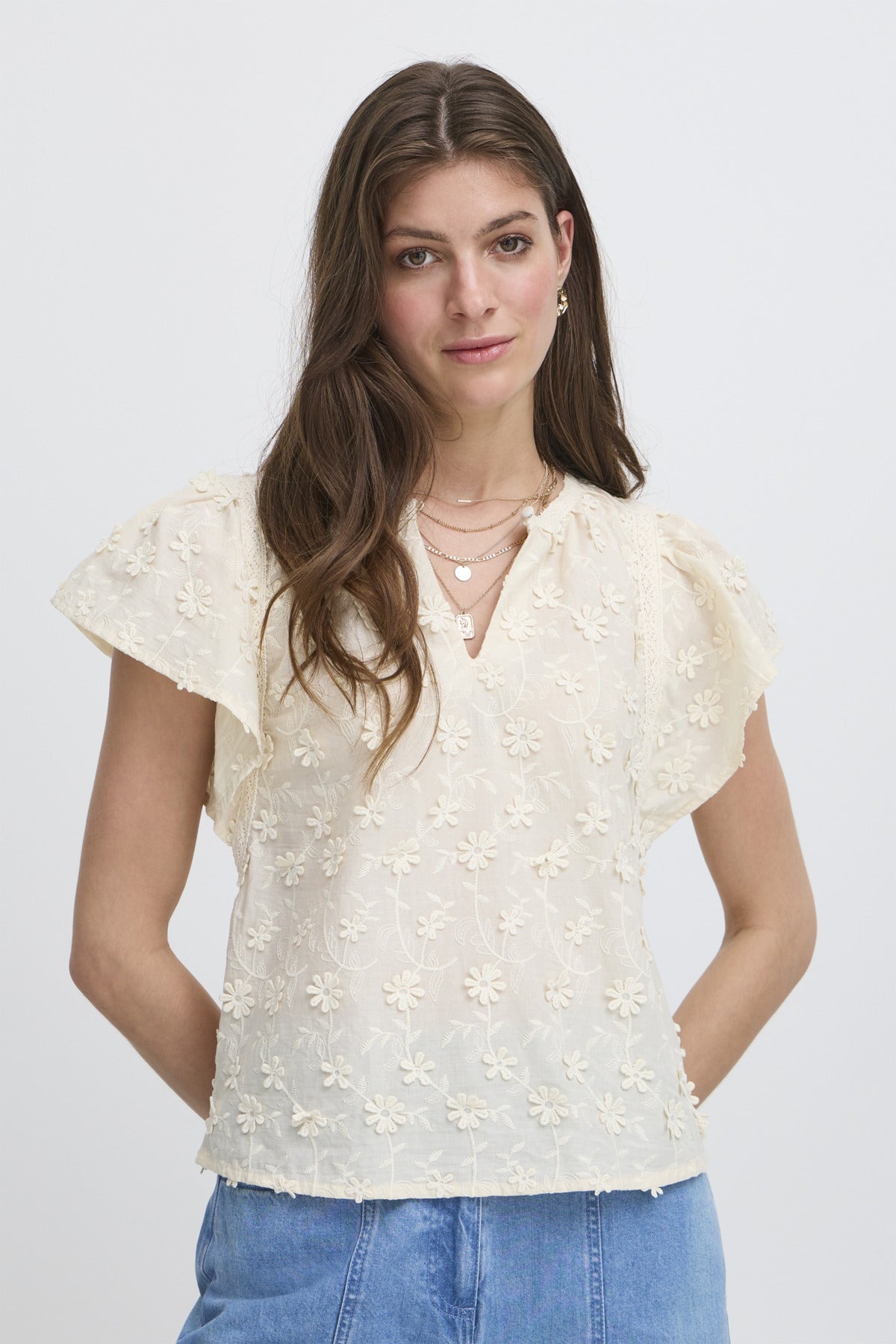 Bluse - Irliane SS Birch