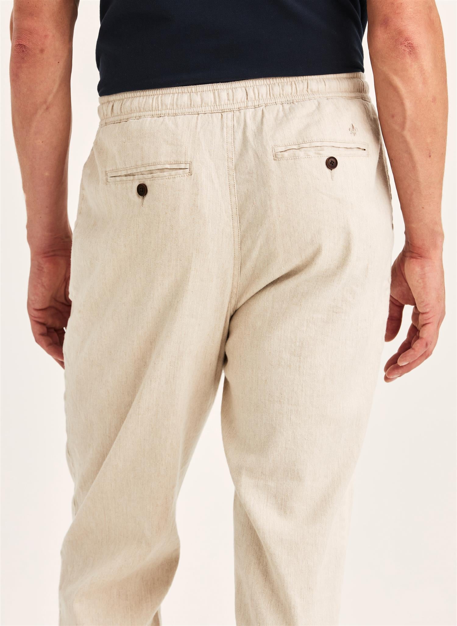 Linbukse - Fenix Linen Trouser Off White Beige