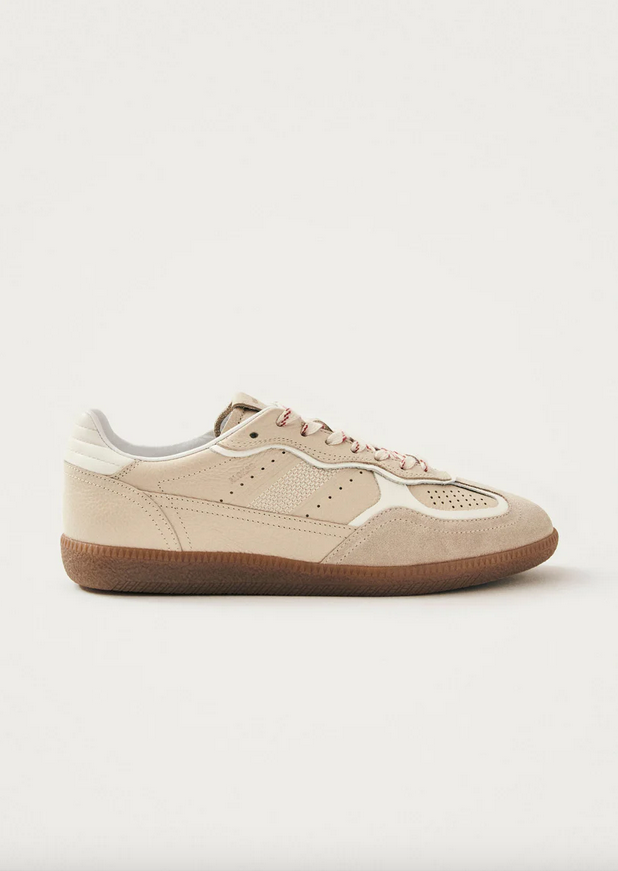 Sneakers - Rife Grain Cream Leather Sneakers