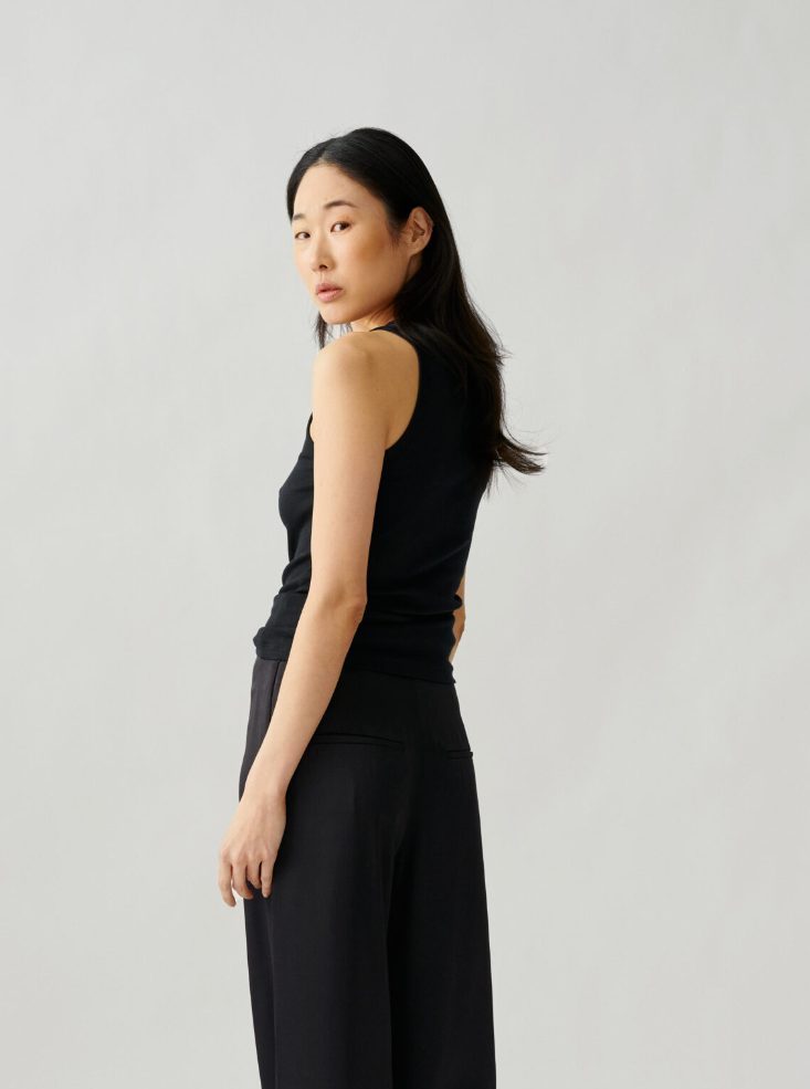 Singlet - Ella Rib Top Black