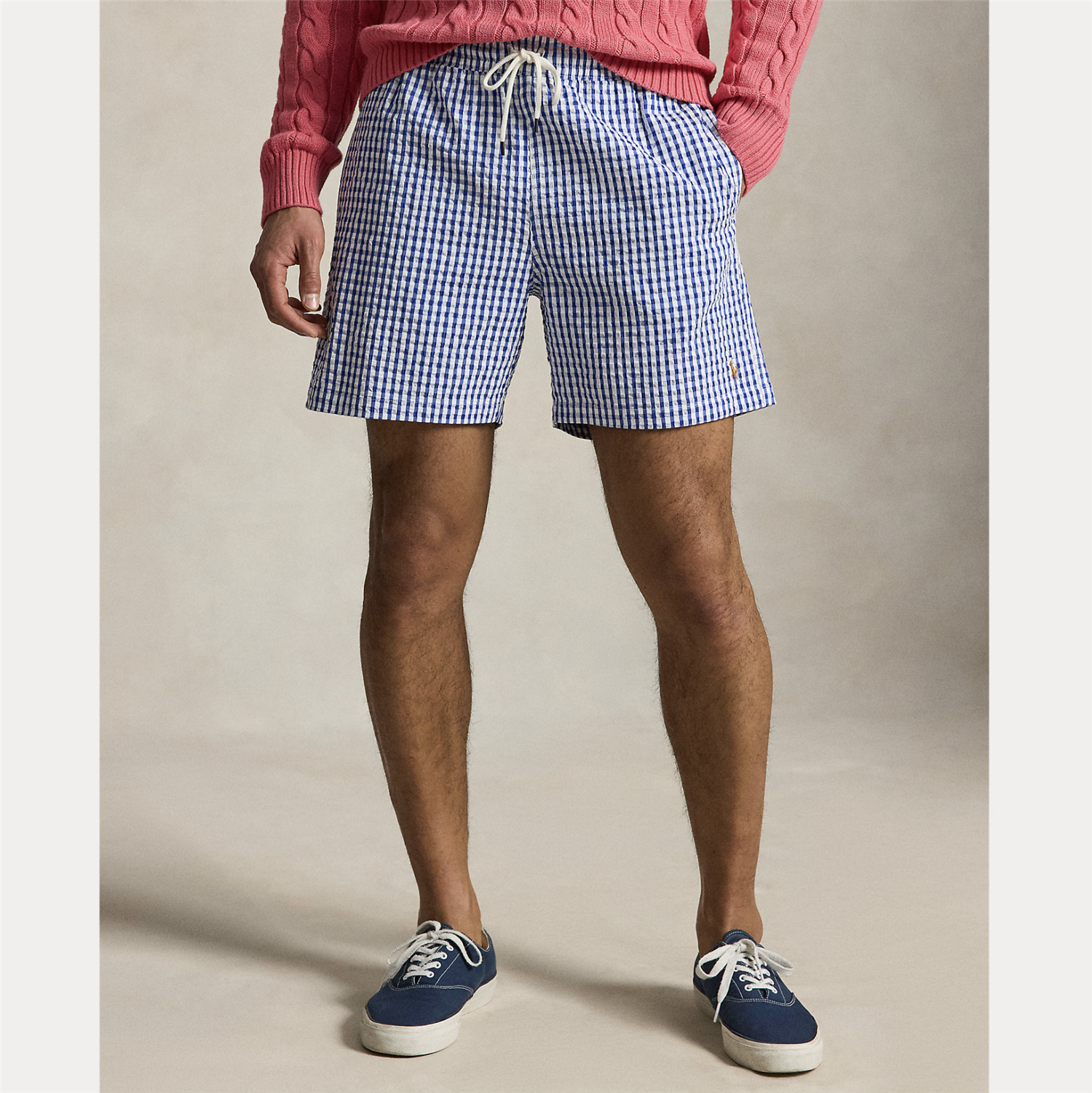 Badeshorts - Travelerer Classic Swim Trunk Cruise Royal Gingham