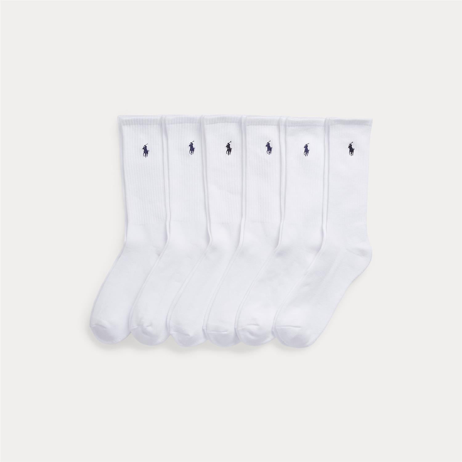 Sokker - 6pk Classic Cotton Sport Socks White