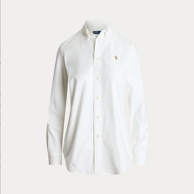 Skjorte - The Iconic Stretch Slim Fit Oxford Shirt White