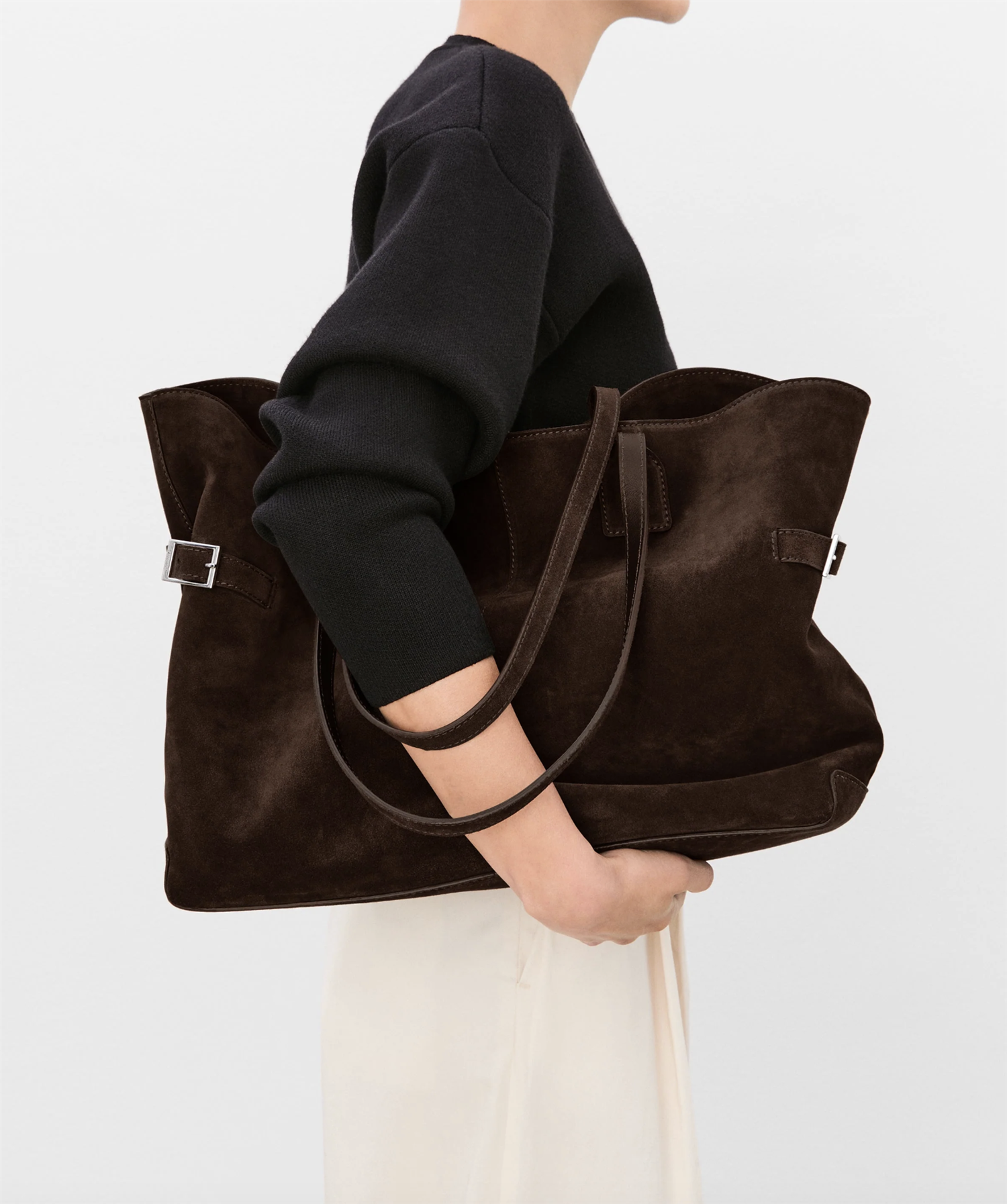 Veske - Lesley Tote Bag Chocolate Suede