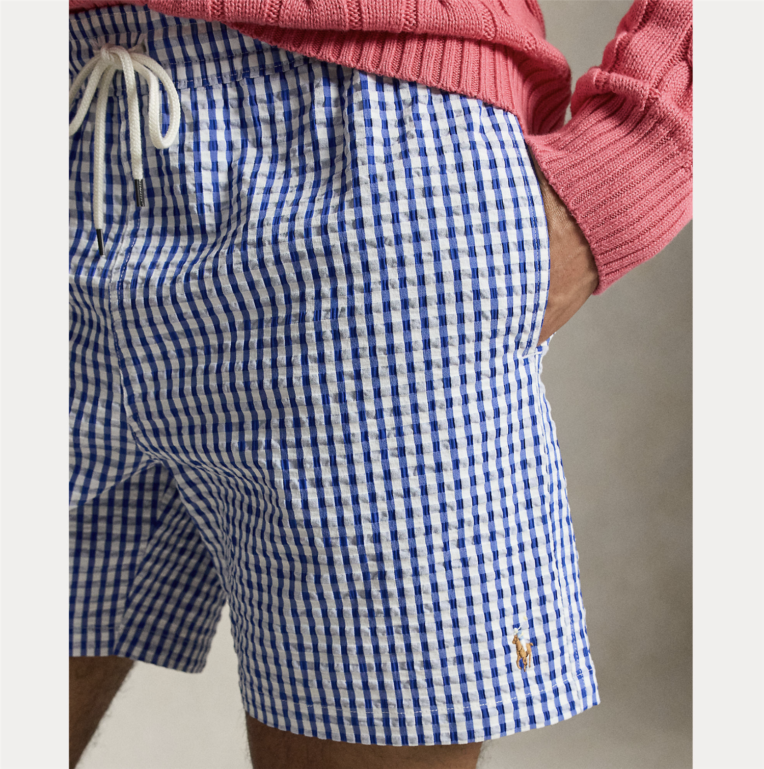 Badeshorts - Travelerer Classic Swim Trunk Cruise Royal Gingham