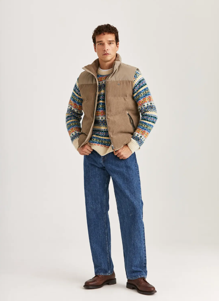 Vest - Catton Puffer Vest Khaki