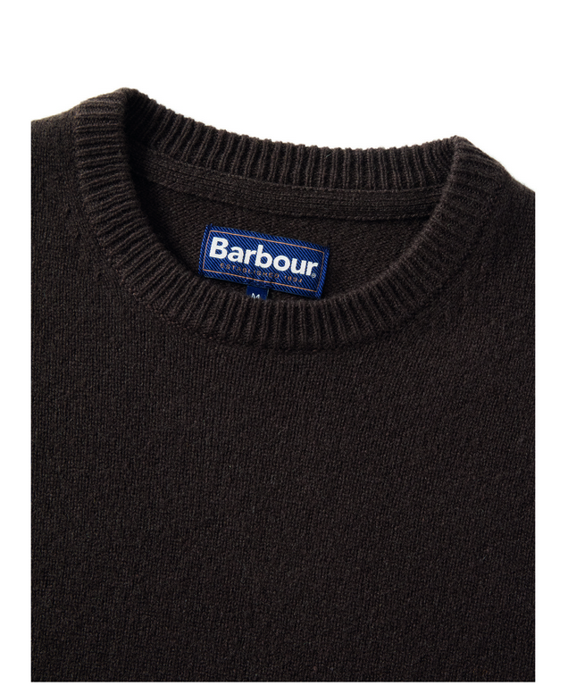 Genser - Essential Patch Crew Neck Sweater Brown