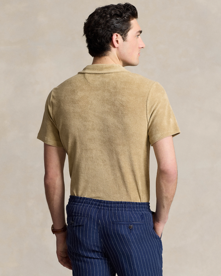 Pique - Terry Camp Shirt Costal Beige