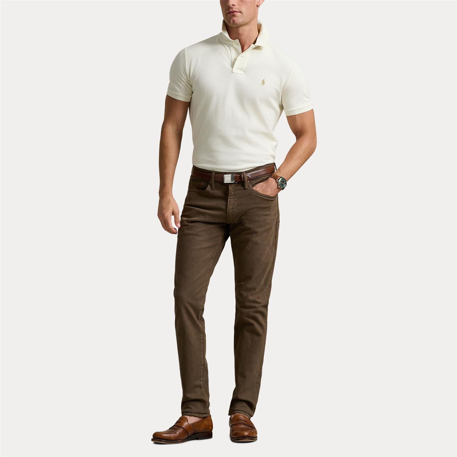 Pique - The Iconic Mesh Polo Shirt Parchment Cream