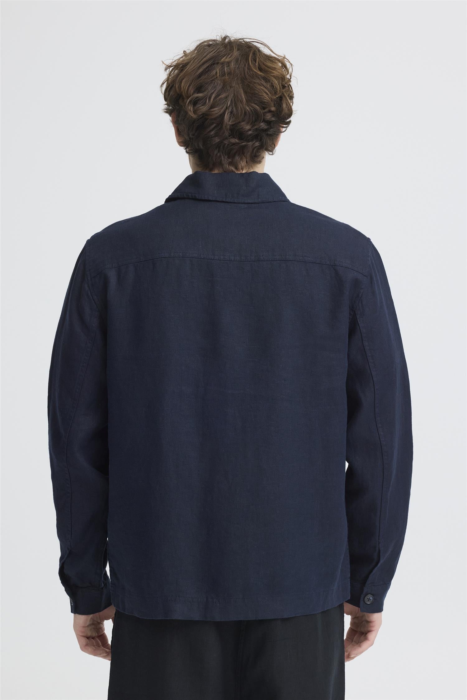 Skjorte - CF Evensen Linen Jacket Blue