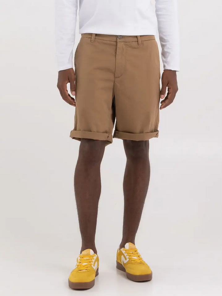 Shorts - Chino Shorts Stretch Gabardine Safari