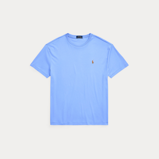 T-skjorte - Custom Slim Fit Soft Cotton T-Shirt Canvas Blue