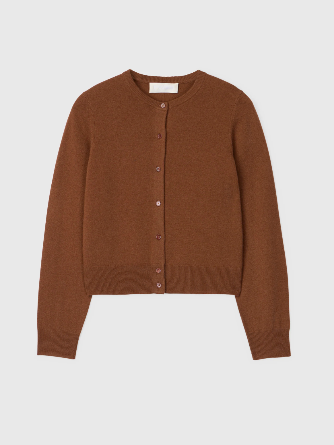 Cardigan - Classic Wool Cardigan Caramel