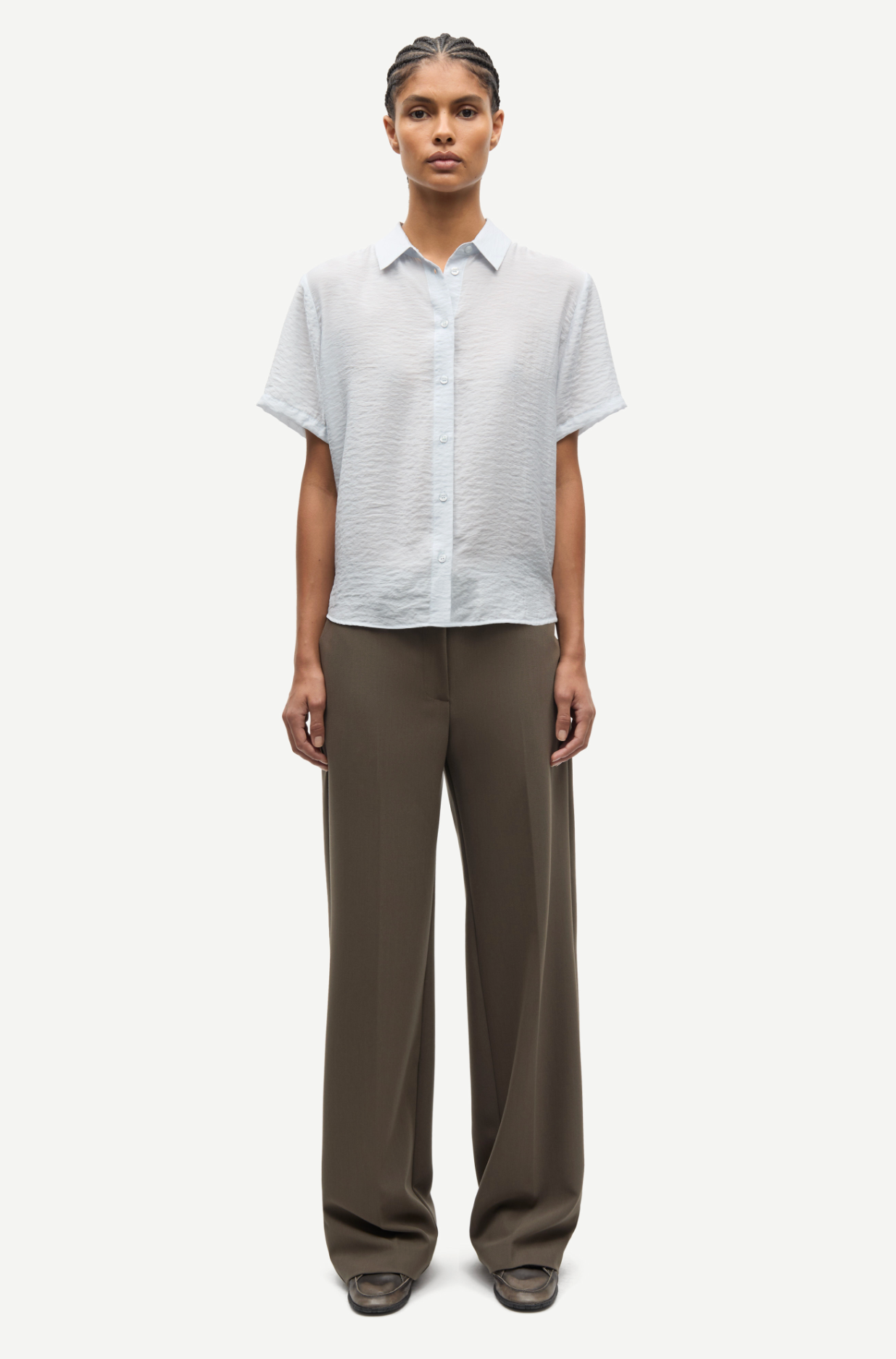 Skjorte - Samina NP Shirt Gray Dawn