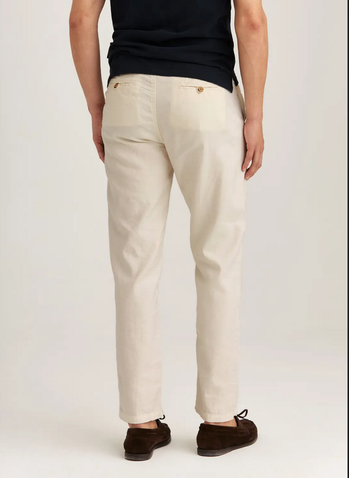Linbukse - Fenix Linen Trouser Off White