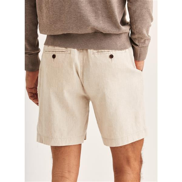 Shorts - Fenix Linen Shorts Off White Beige