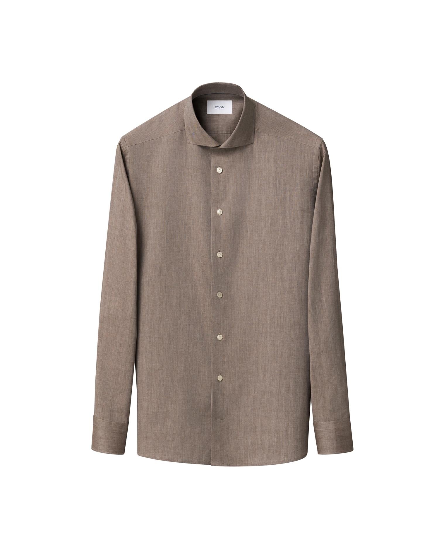 Skjorte - Solid Signature Flannel Shirt Slim Fit