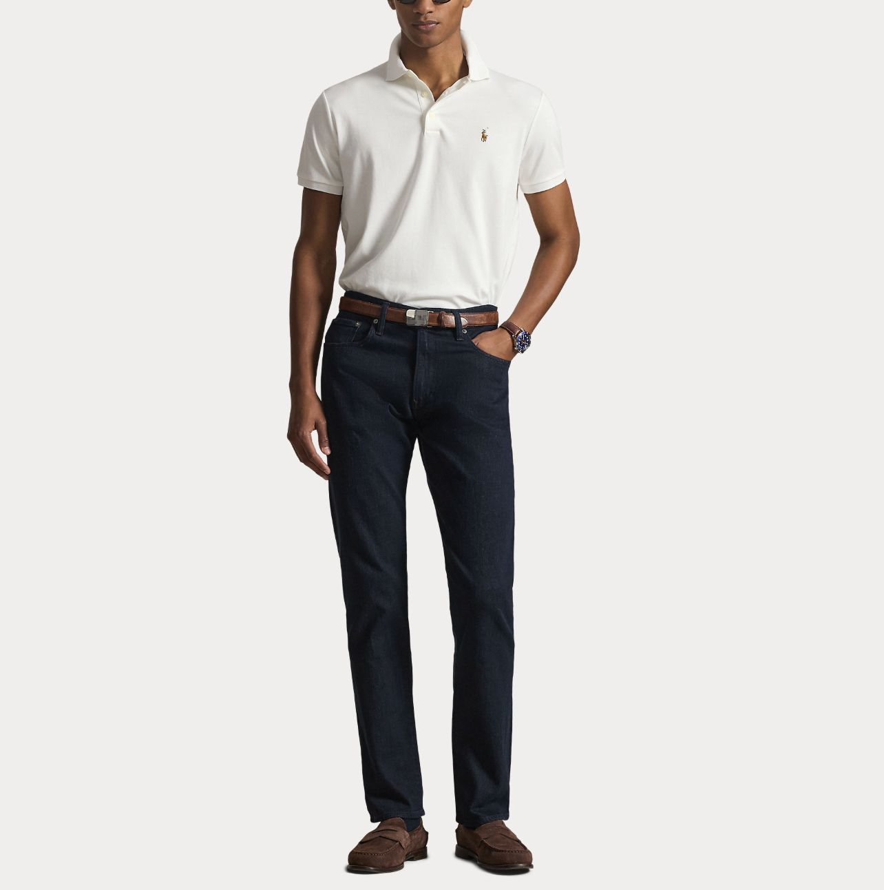 Pique - Custom Slim Fit Soft Cotton Polo Shirt White