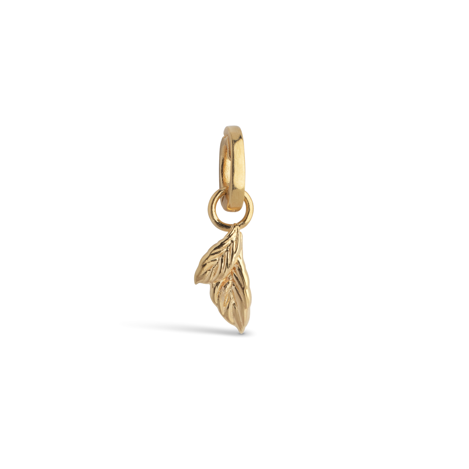 Anheng - Organic Double Leaf Charm Gold