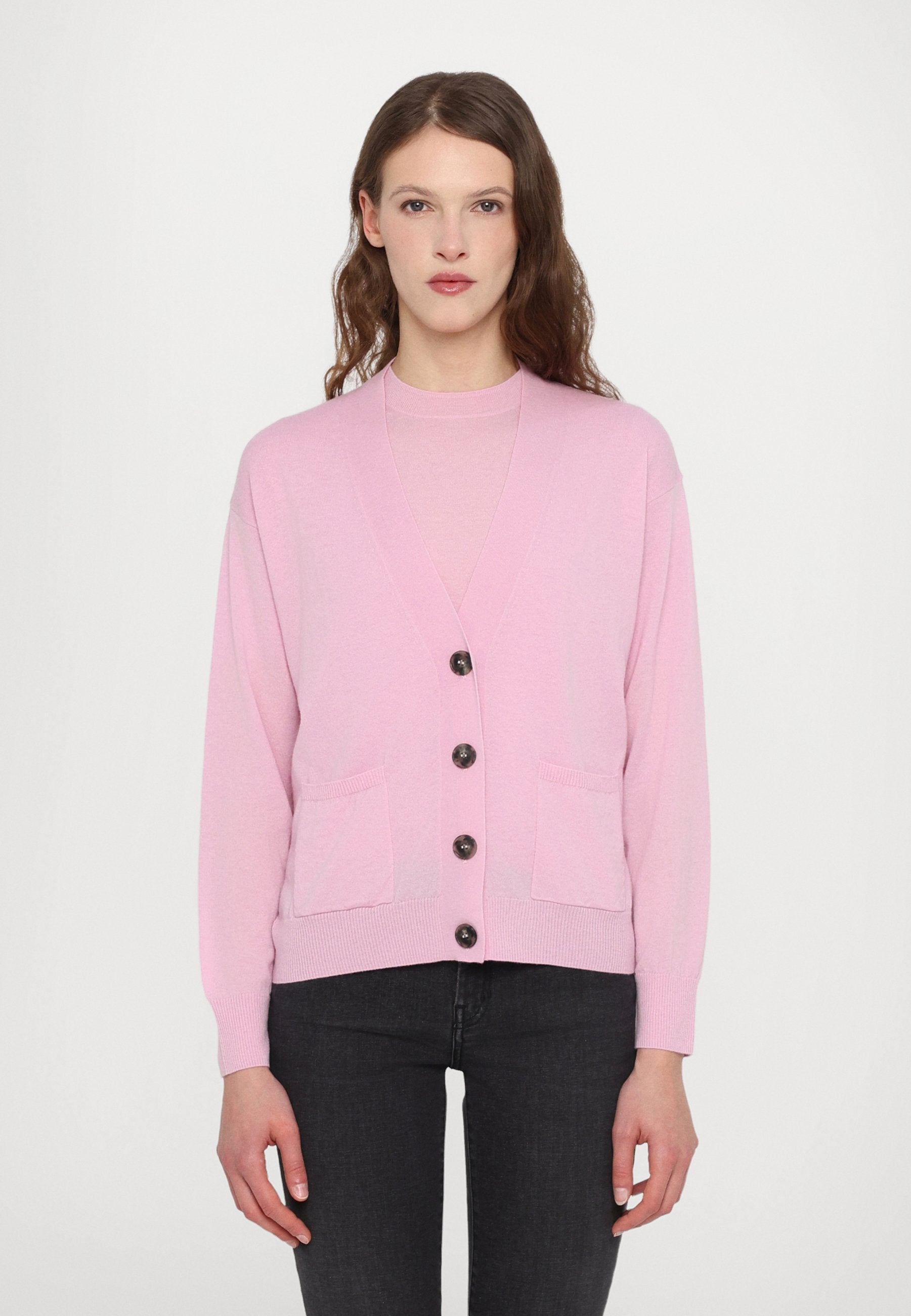 Twin Set - Decano Wool Cashmere Twin Set Pink