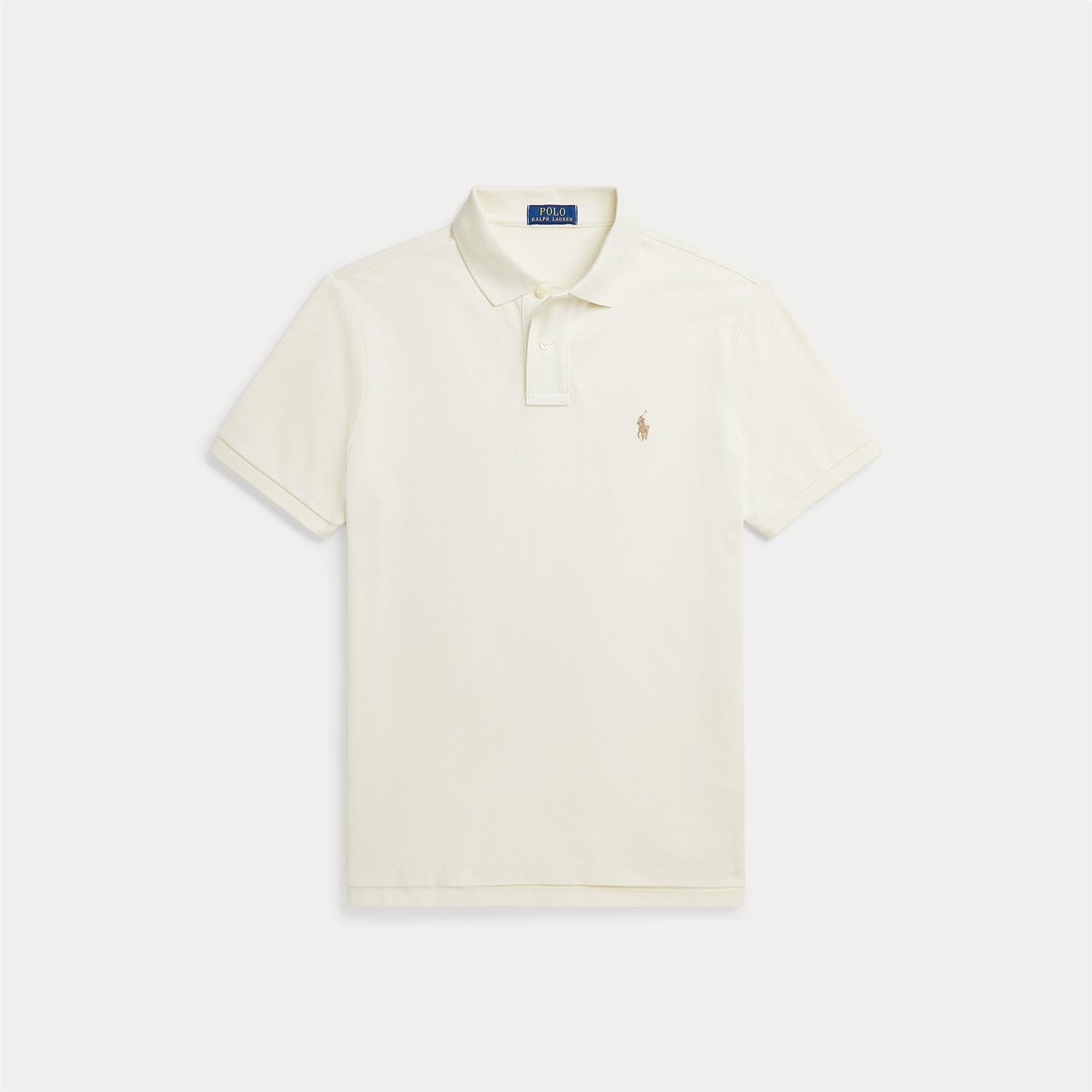 Pique - The Iconic Mesh Polo Shirt Parchment Cream