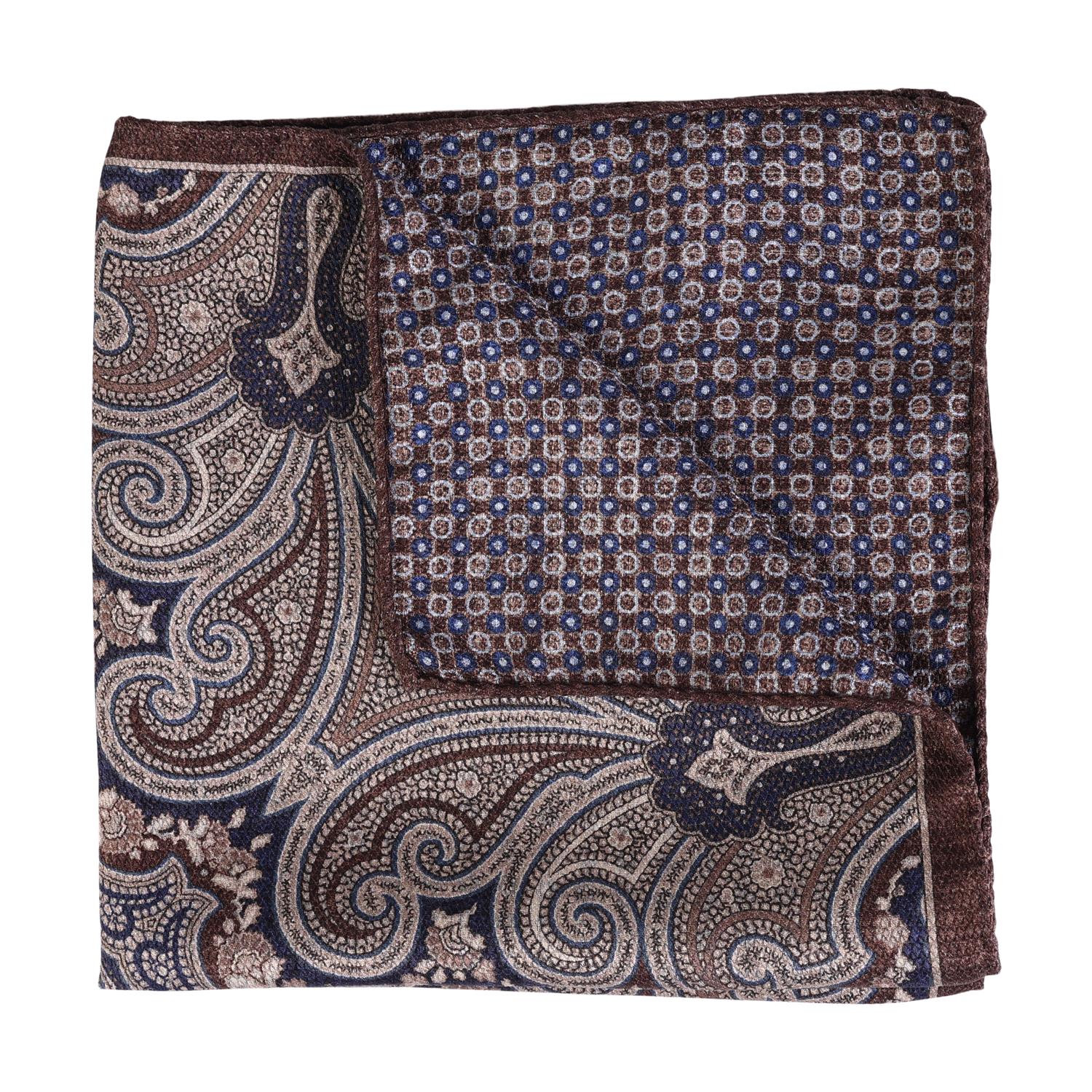Tørkle - Double Face Pocket Square Brown Melange