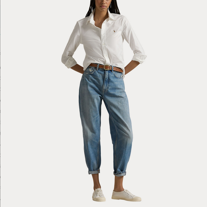 Skjorte - The Iconic Stretch Slim Fit Oxford Shirt White