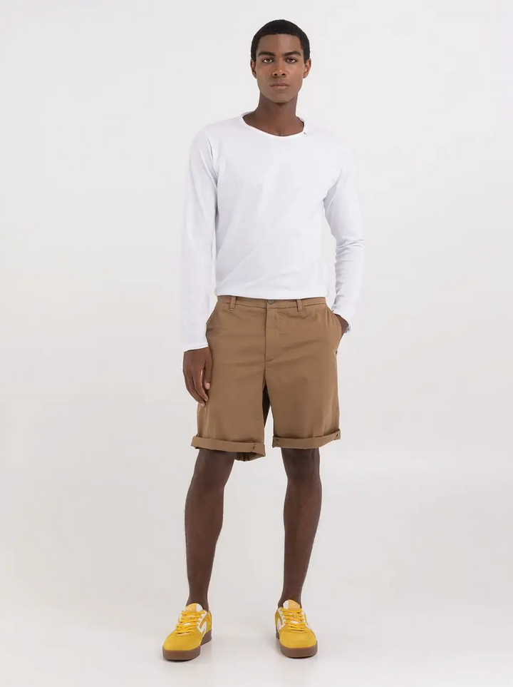 Shorts - Chino Shorts Stretch Gabardine Safari