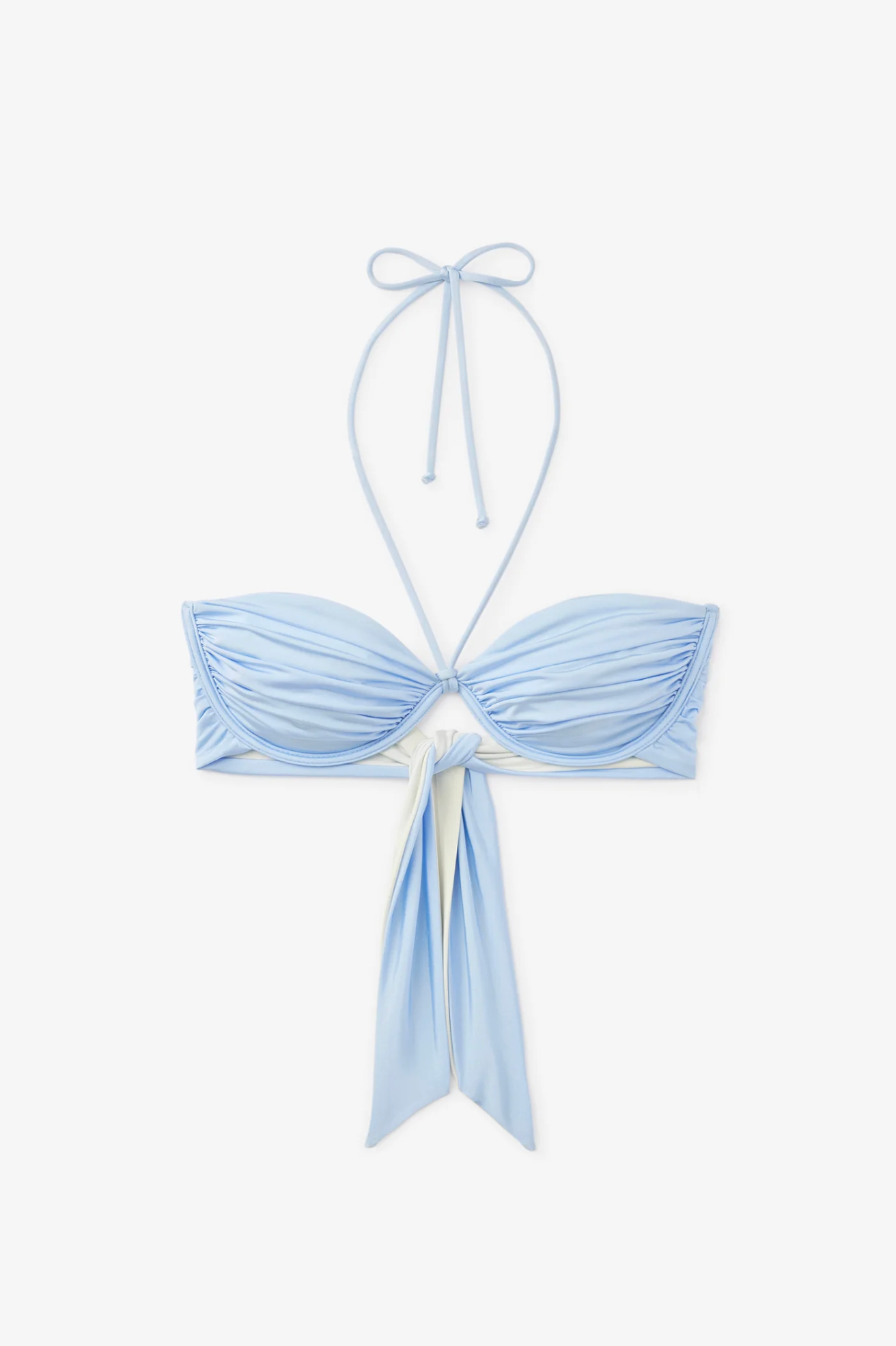 Bikinitopp - Billow Bikini Top Pearl Blue