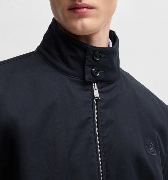Ytterjakke - Coiner Cotton-Blend Jacket Double B Monogram Dark Blue