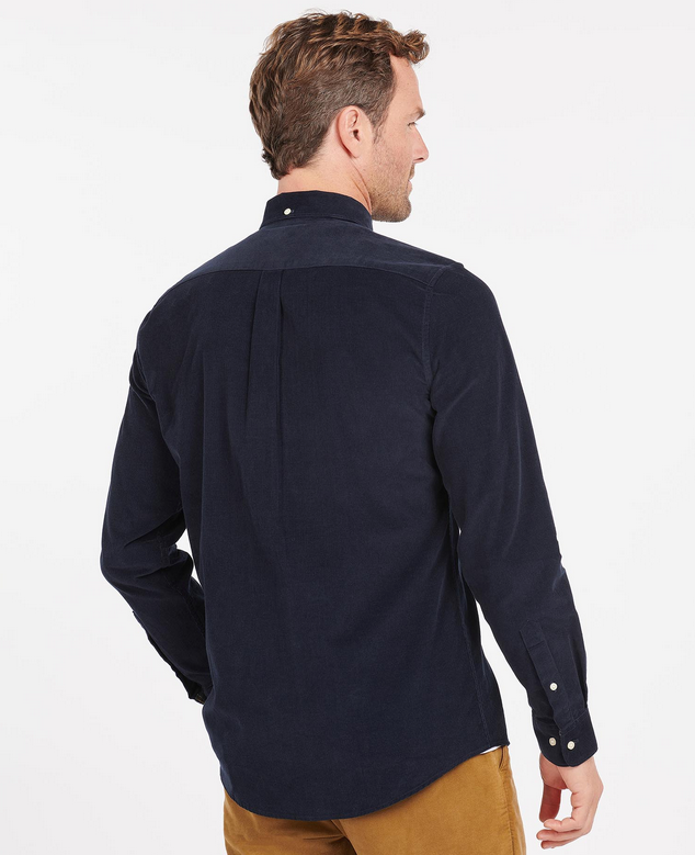 Skjorte - Ramsey Tailored Cord Shirt Navy