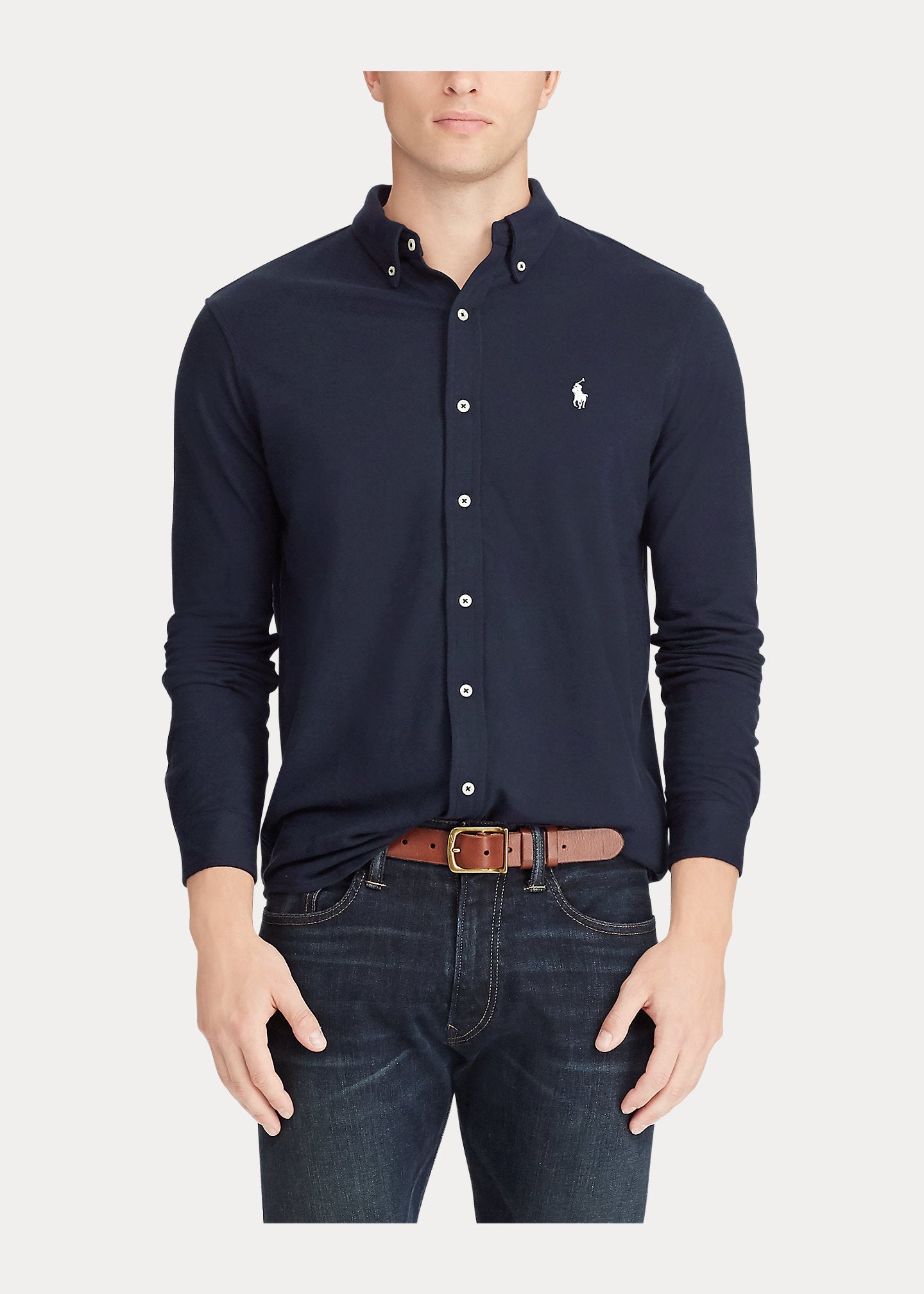 Skjorte - Featherweight Mesh Aviator Navy