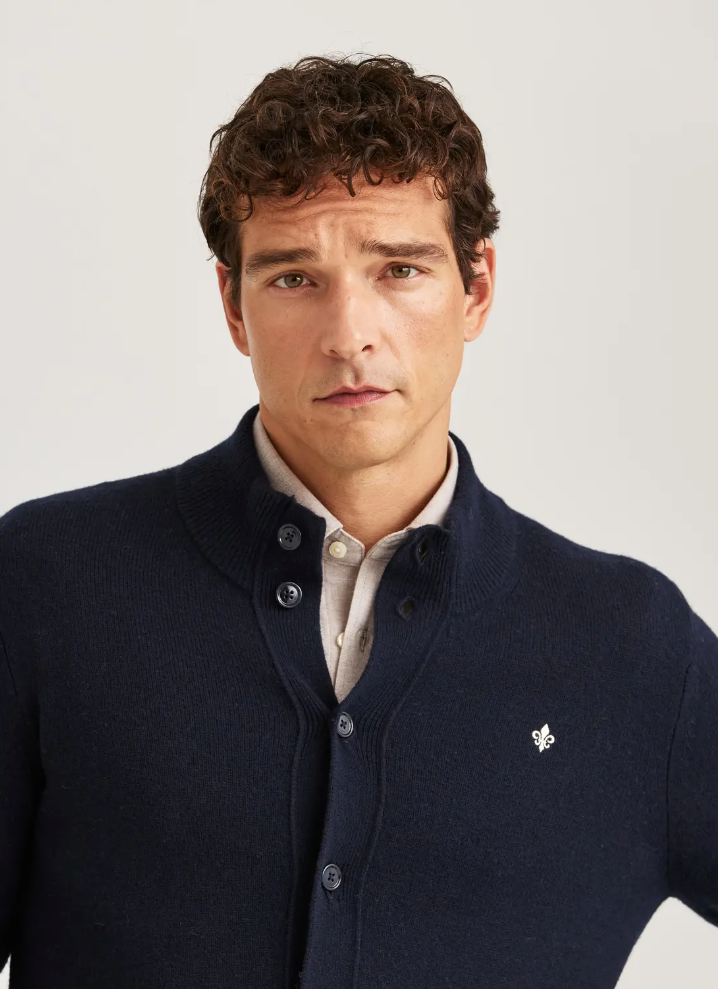 Cardigan - Hertford Button Cardigan Navy