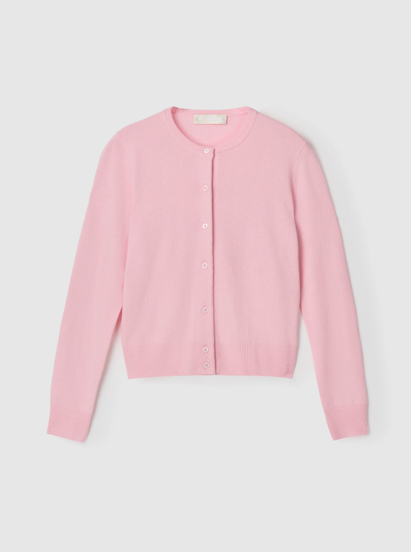Cardigan - Classic Wool Cardigan Ballet Pink