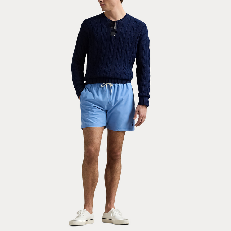 Badeshorts - Traveler Classic Swim Trunk Harbour Island Blue