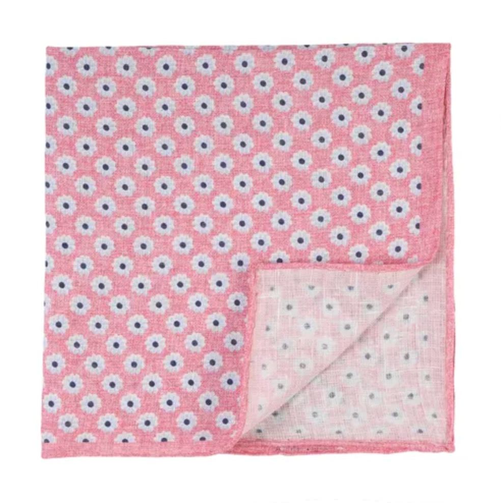 Tørkle - Pink Melange Flower