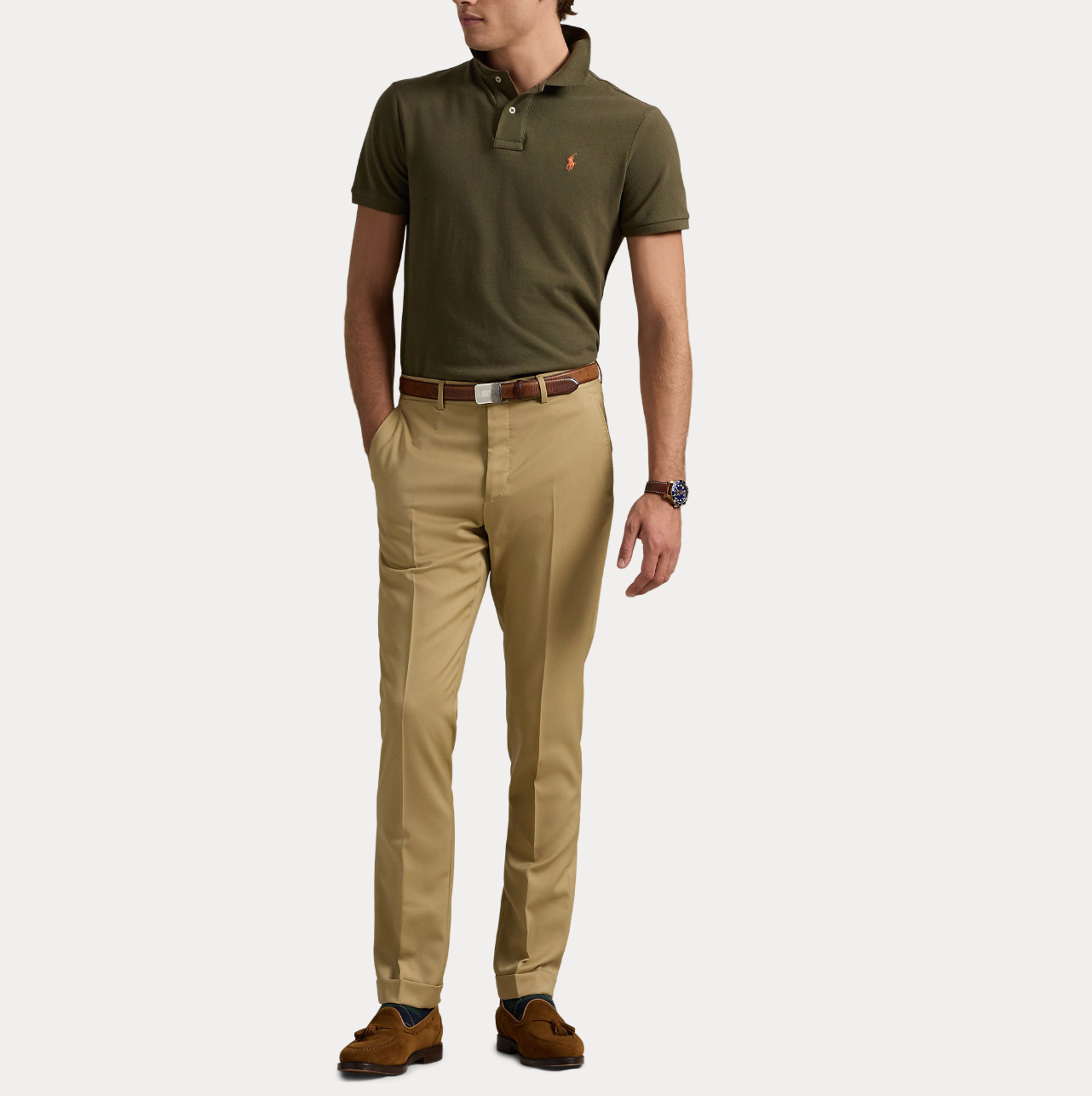 Pique - The Iconic Mesh Polo Shirt Canopy Olive