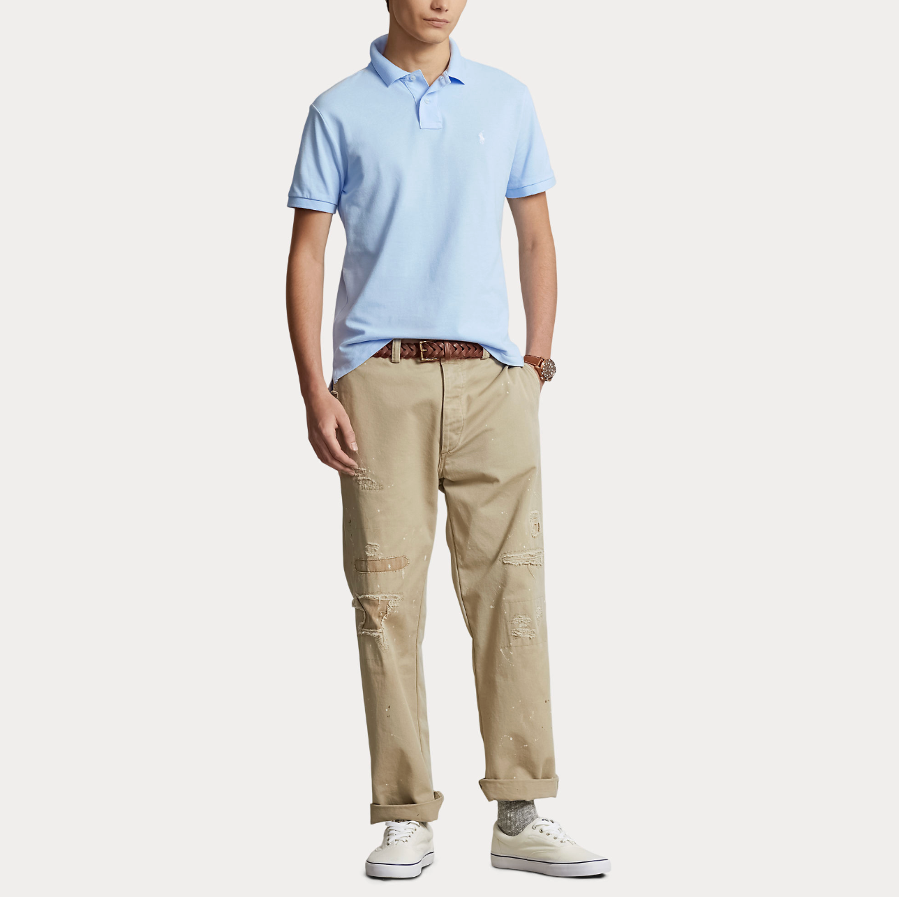 Pique - The Iconic Mesh Polo Shirt Office Blue