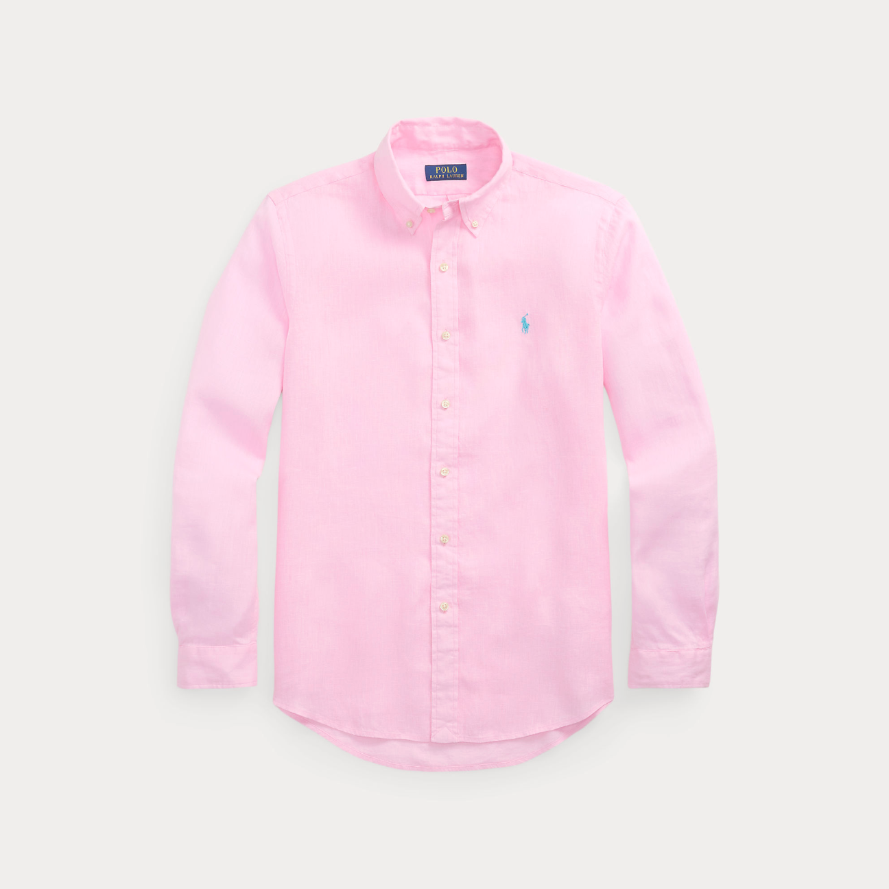 Linskjorte - Custom Fit Linen Shirt Carmel Pink
