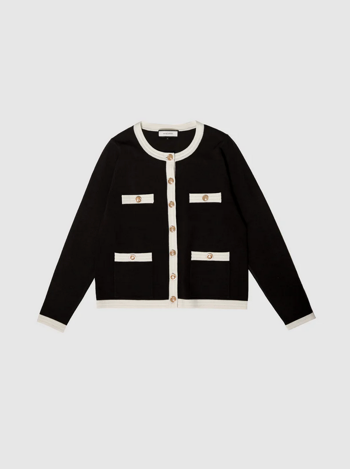 Cardigan - Charlott Cardigan Black & White